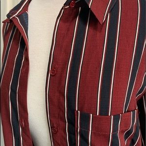 Red/Black/White Button Up Dress/Cover Up